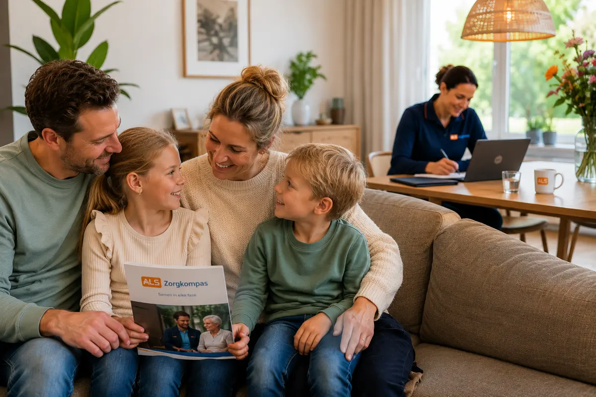 Familie in huiselijke omgeving